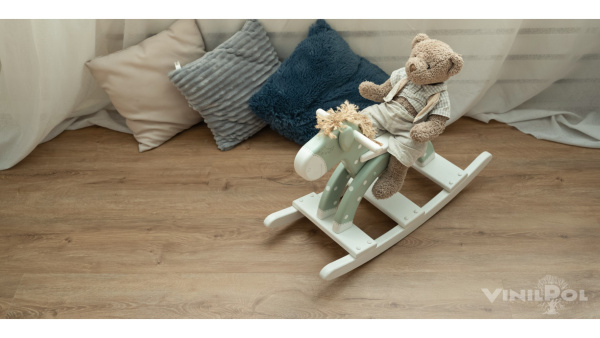 Кварцвиниловая плитка Vinilpol 7888-EIR Дуб Бари